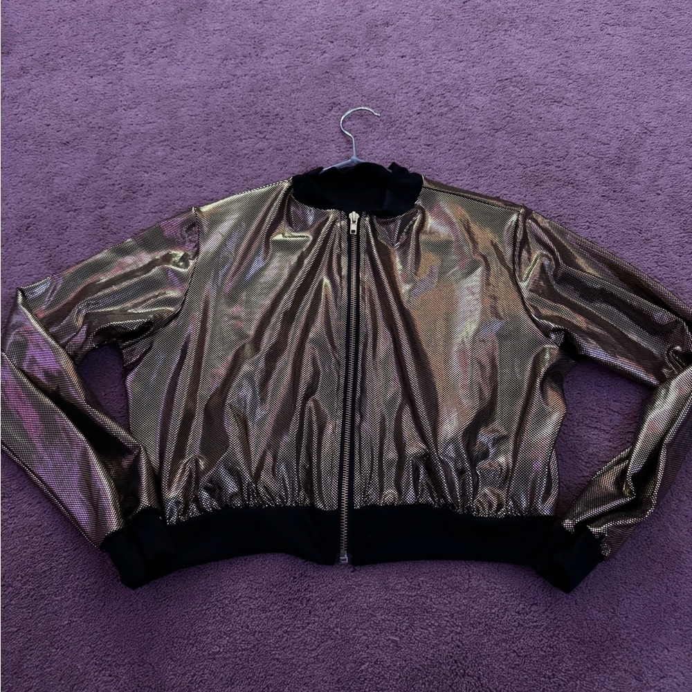 Revolution Shimmering Bronze Bomber Jacket